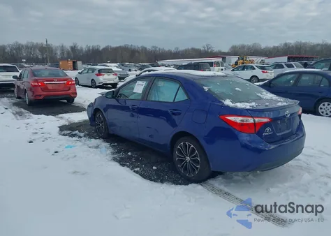 2016 Toyota Corolla S Premium from USA, damaged, VIN 2T1BURHE5GC557066